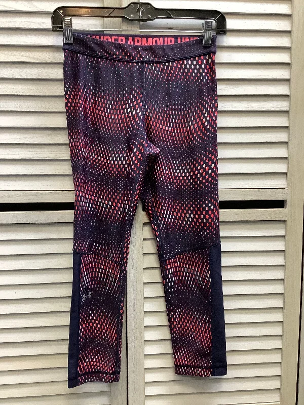 Athletic Leggings By Under Armour In Multi-colored, Size: S