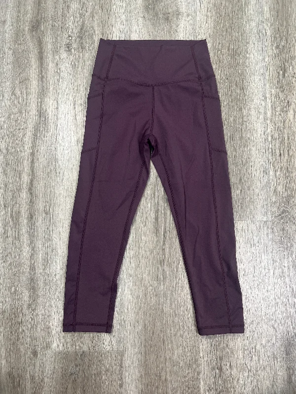 Athletic Leggings By Zyia In Purple, Size: S