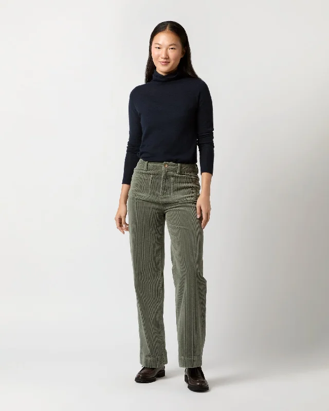 Coco Patch Pocket Jean in Blue Spruce Stretch Cord