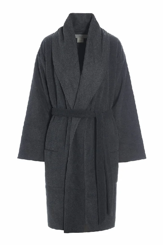 BATHROBE WOMEN MINI - 7128 MINI - SOFT BLACK