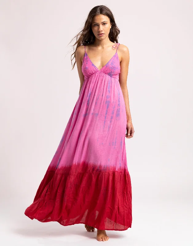 Dune Maxi Dress by Tiare Hawaii - Fuchsia Ombre