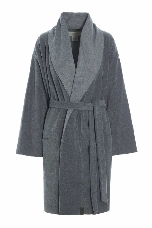 BATHROBE WOMEN MINI - 7128 MINI - GREY