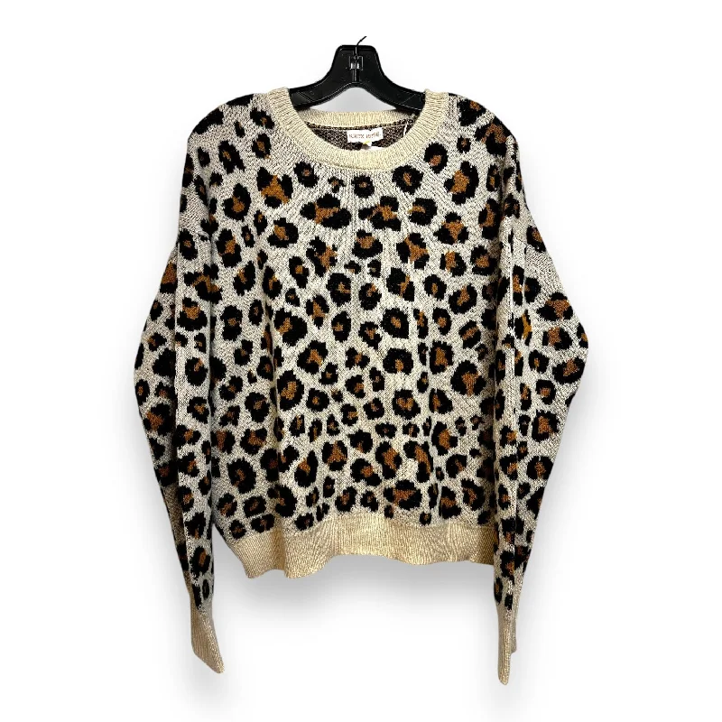 Sweater By Knox Rose In Animal Print, Size: L