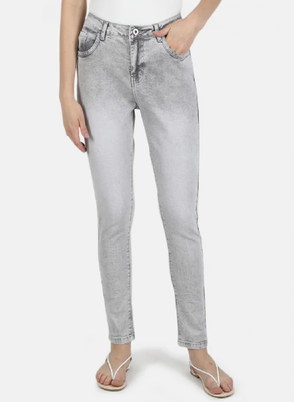 Women Grey Slim Fit Denim