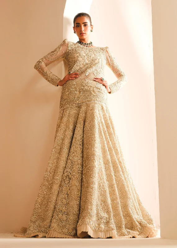 Royal Pakistani Bridal Dress in Shirt and Lehenga Style