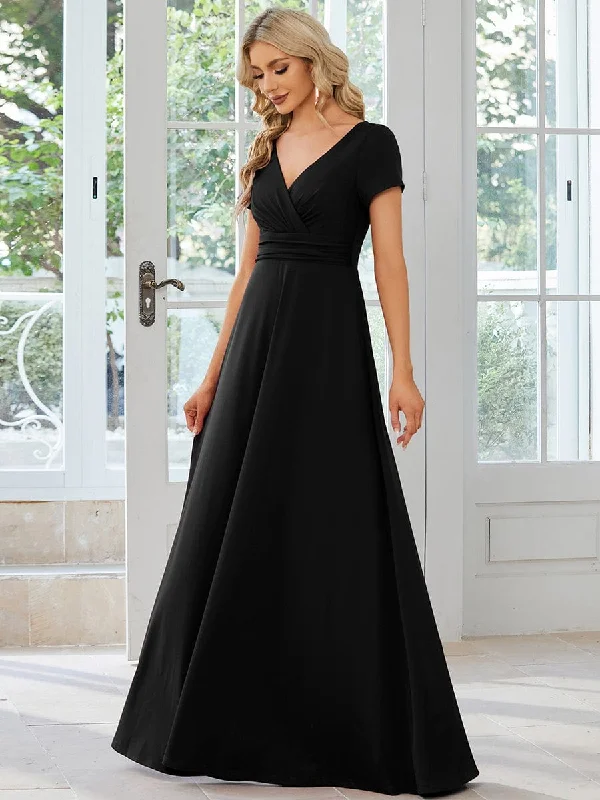 Jana | Simple Pleated Empire Waist A-Line Bridesmaid Dress