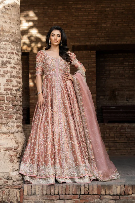 Pakistani Bridal Dress in Pishwas and Lehenga Style