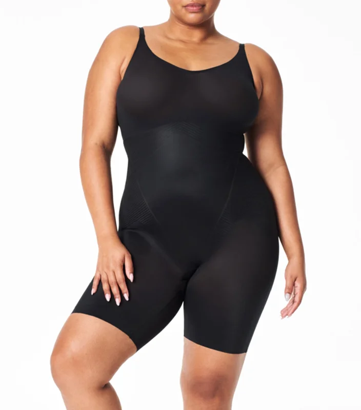 Thinstincts 2.0 Mid-Thigh Bodysuit Very Black