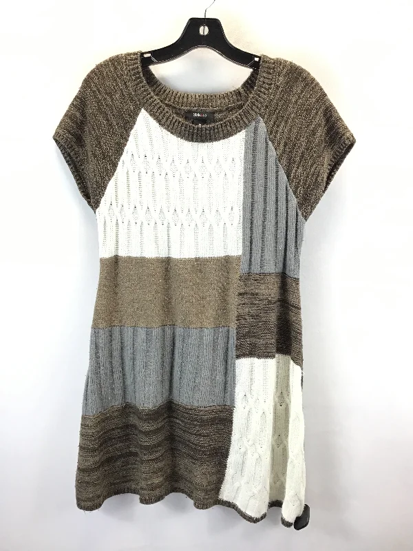 Dress Sweater By Style And Company In Brown, Size: M