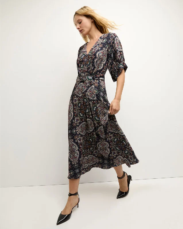 Wyatt Kaleidoscope-Print Dress