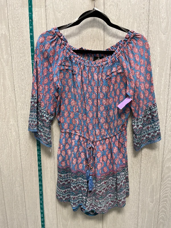 Blue & Red & White Romper Angie, Size L