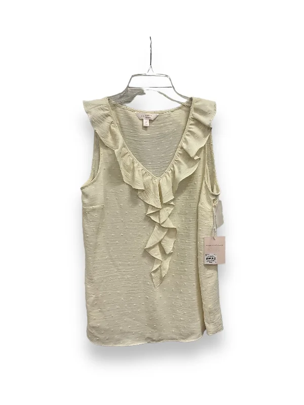 Cream Blouse Sleeveless Lc Lauren Conrad, Size S