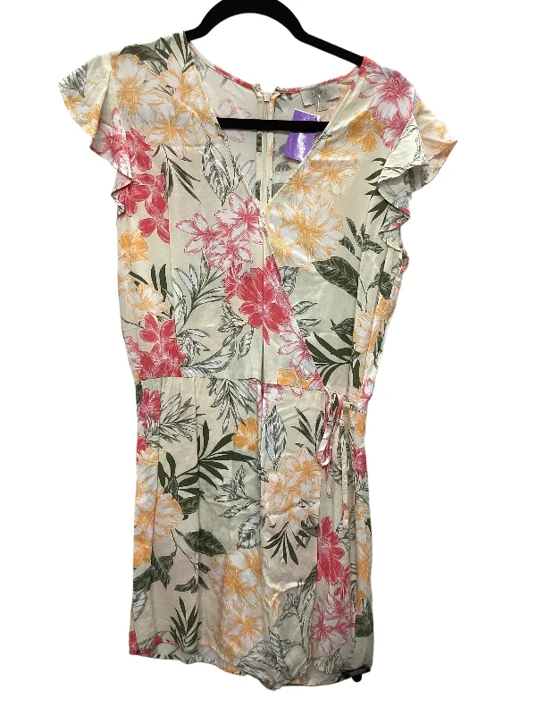 Floral Print Romper Loft, Size 4