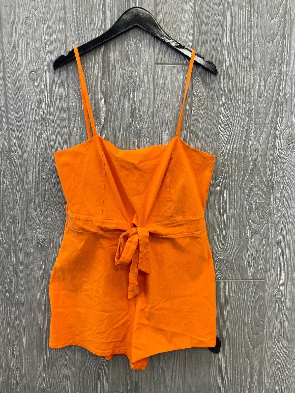 Orange Romper Fashion Nova, Size 1x