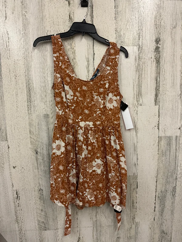 Orange Romper Modcloth, Size L