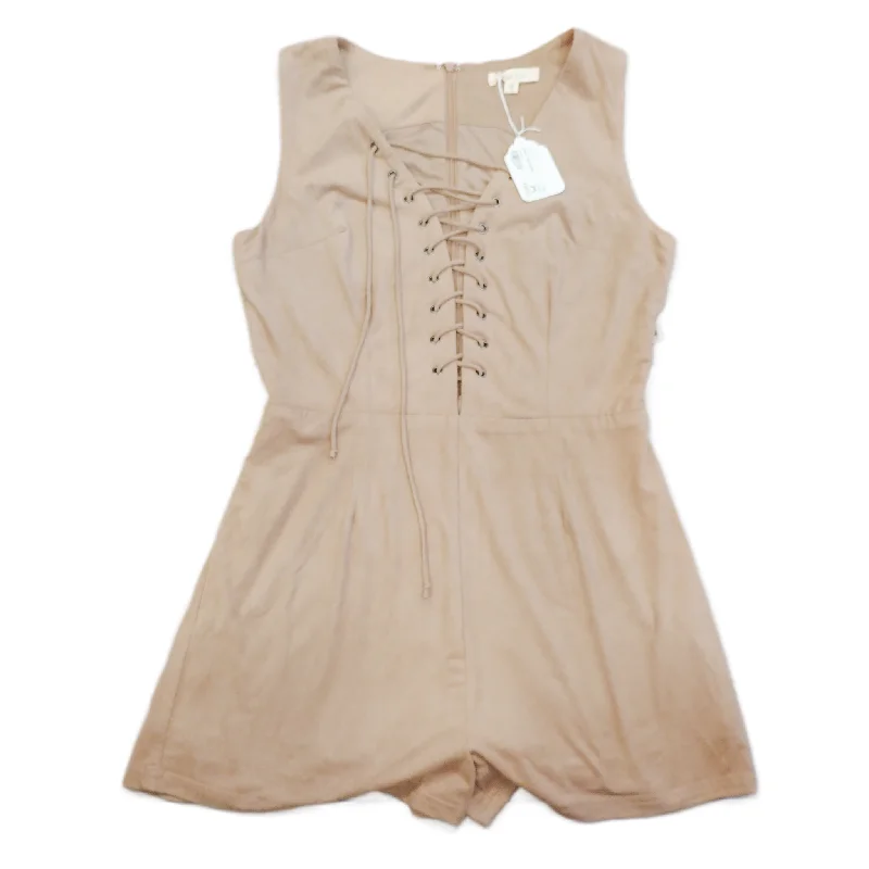 Taupe Romper By Illa Illa, Size: M