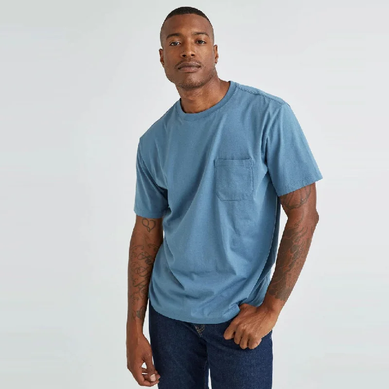 Pima Pocket Tee (Blue Mirage)