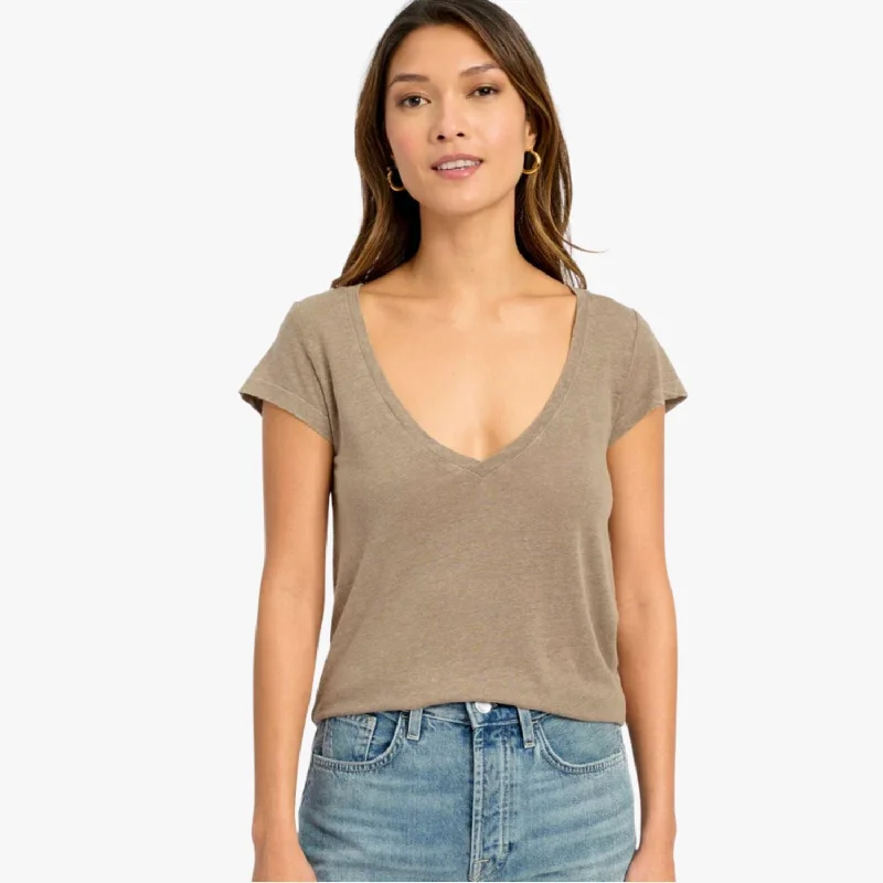 Sandy V Neck Tee (Ash)