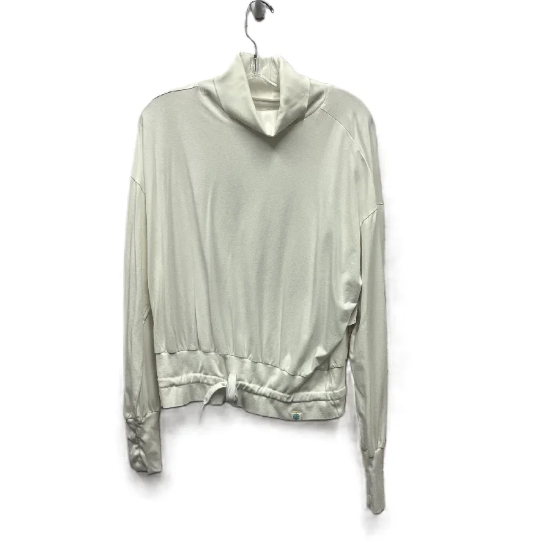 Top Long Sleeve By Coolibar In White, Size: M