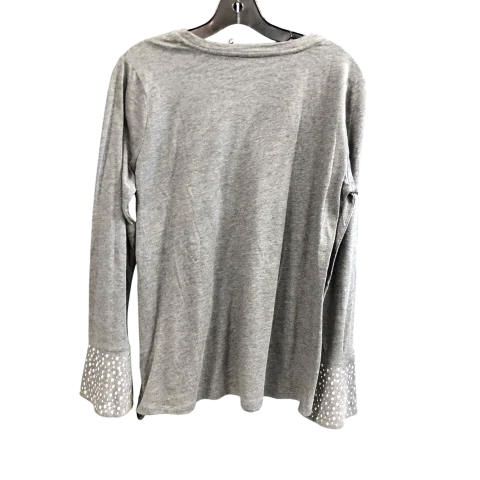 Top Long Sleeve By Michael By Michael Kors In Grey, Size: L