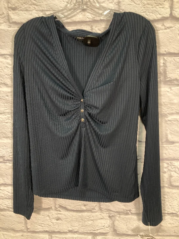 Top Long Sleeve By Veronica Beard In Blue, Size: L