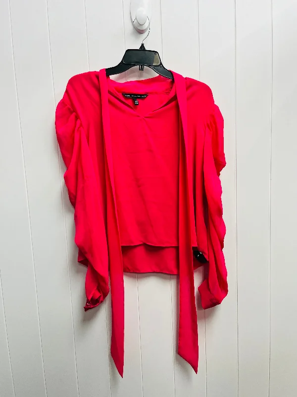 Top Long Sleeve By White House Black Market In Pink, Size: S